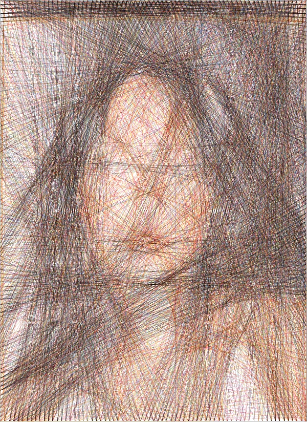 Full Color String Art Portrait